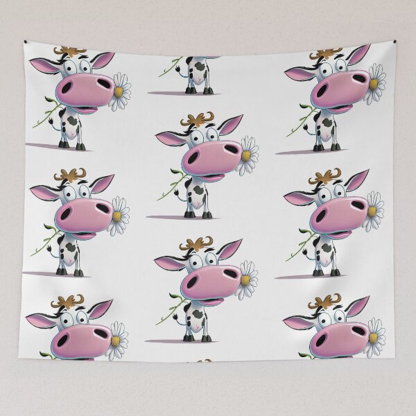 Item preview, Beauty cow with flower designed and sold by KOTOdesign.
