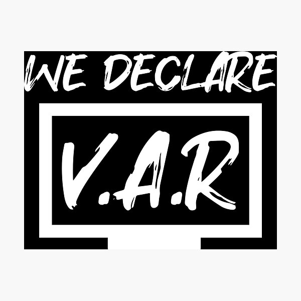 Item preview, We Declare VAR Football (White) designed and sold by Aerodin.