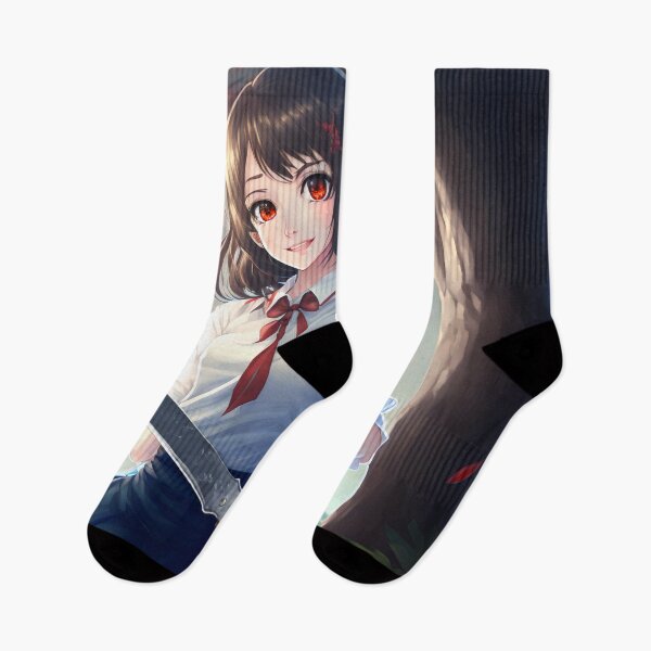 Item preview, Knife Girl |  Smiling Anime Girl | Beautiful and Deadly Anime Girl designed and sold by GrandBlueDesign.