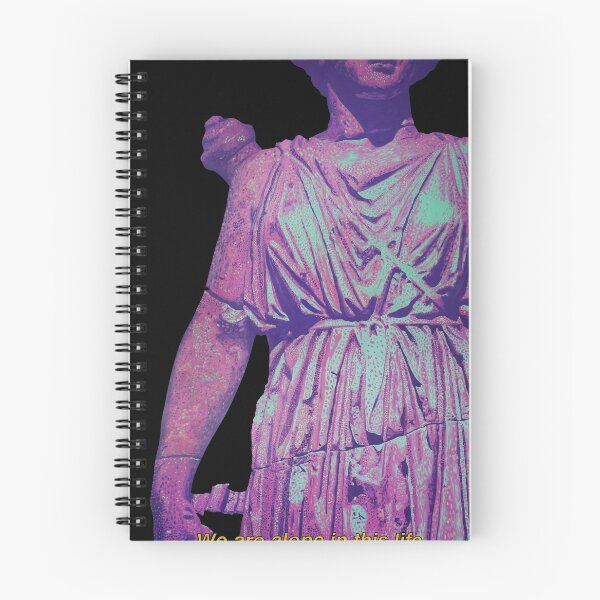 Item preview, Dark Academia Impressionistic Statue Oil Painting, Solitude Quote Art Prints designed and sold by CheHojas.