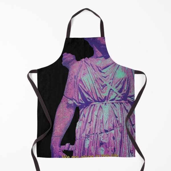 Item preview, Dark Academia Impressionistic Statue Oil Painting, Solitude Quote Art Prints designed and sold by CheHojas.