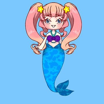 Artwork thumbnail, Chibi Lazy Mermaid by Hawa777ARTS
