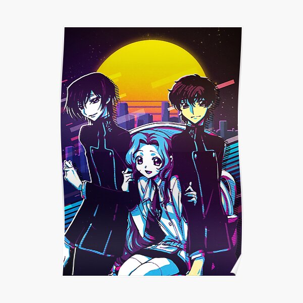 Code Geass Poster For Sale By 80sretroart Redbubble 3358