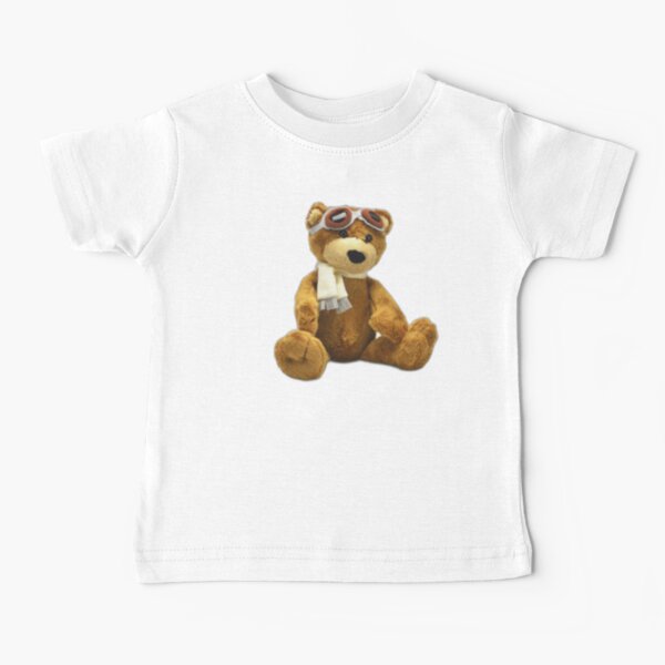 Dark Brown Teddy Bear Toy with T-shirt with Newborn Baby Design in