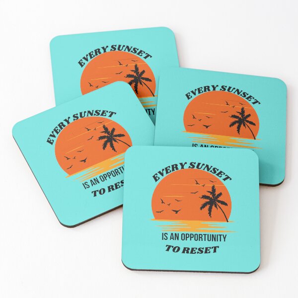 Item preview, Every Sunset is an Opportunity to Reset | Summer Vibes | Summer Time designed and sold by Denefie.