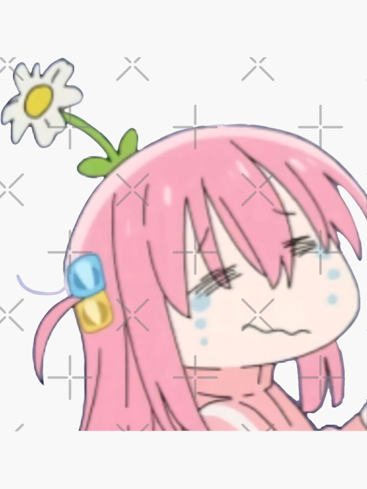 Aperçu 3 sur 3. Sticker avec l'œuvre Bocchi le rocher créée et vendue par Neelam789.