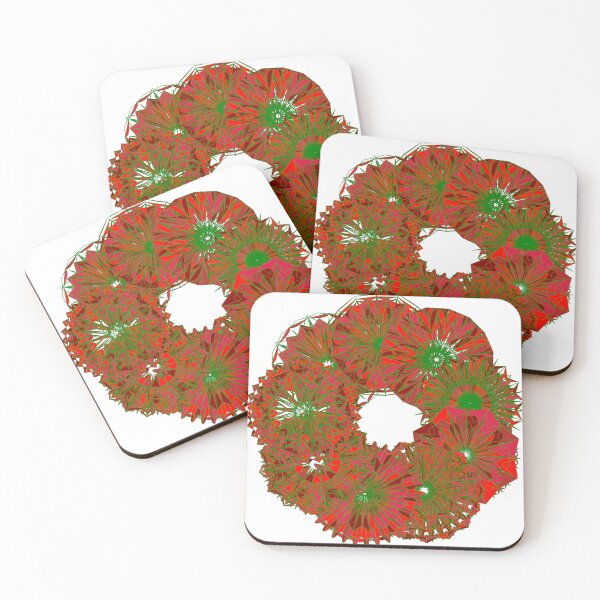 Item preview, Festive red wreath W1 designed and sold by fishpressink.
