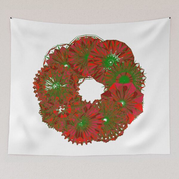 Item preview, Festive red wreath W1 designed and sold by fishpressink.