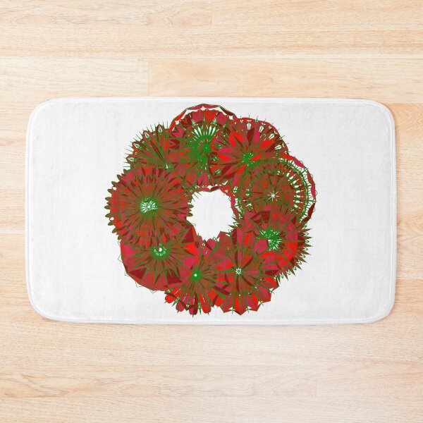 Item preview, Festive red wreath W2 designed and sold by fishpressink.
