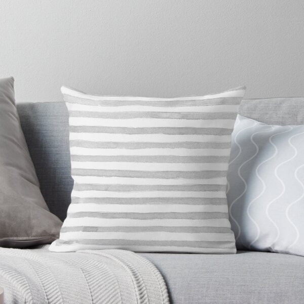 Item preview, Grey Striped Colored Pillows designed and sold by Count Timer.
