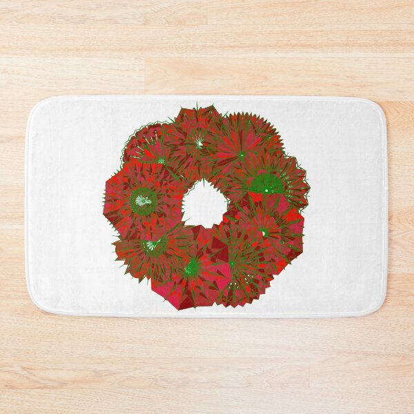 Item preview, Festive red wreath W3 designed and sold by fishpressink.