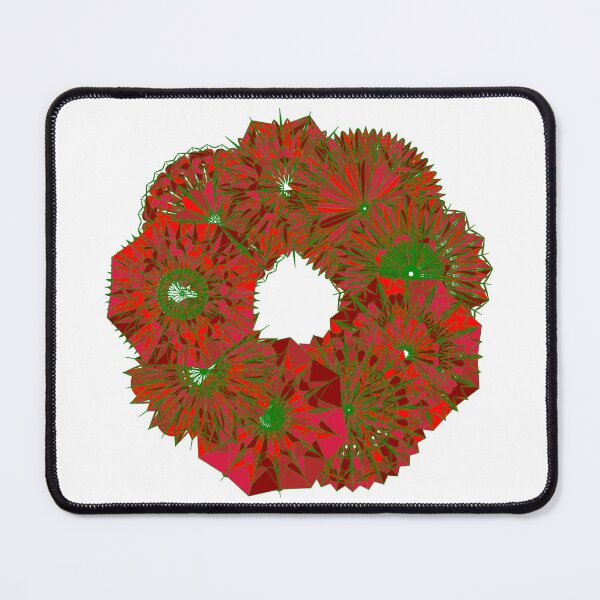 Item preview, Festive red wreath W3 designed and sold by fishpressink.