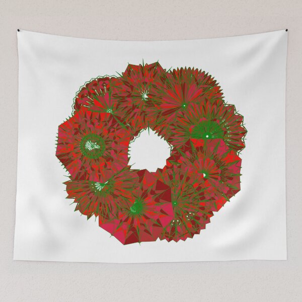Item preview, Festive red wreath W3 designed and sold by fishpressink.