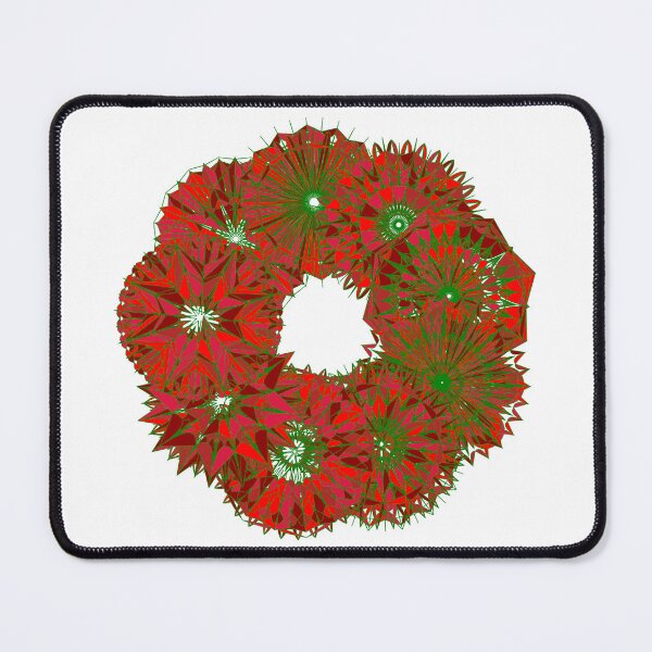 Item preview, Festive red wreath W4 designed and sold by fishpressink.