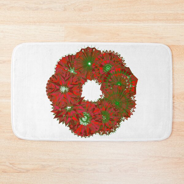 Item preview, Festive red wreath W4 designed and sold by fishpressink.