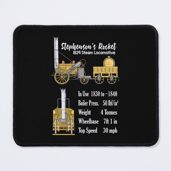 Item preview, Stephenson's Rocket Steam Train Locomotive Diagram Gift designed and sold by Maljonic.
