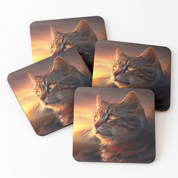 Item preview, Cat Looking At Sunset designed and sold by TheBaconStudio.