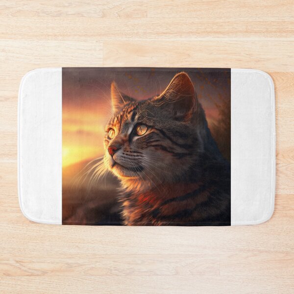 Item preview, Cat Looking At Sunset designed and sold by TheBaconStudio.