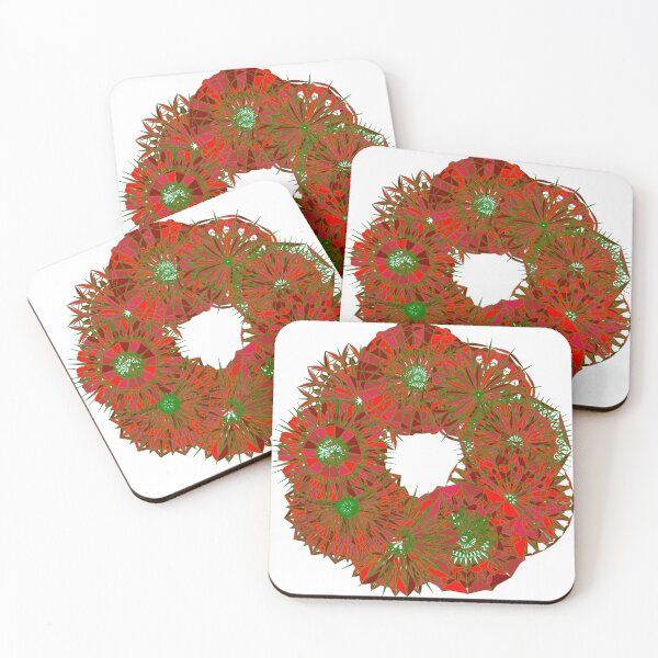Item preview, Festive red wreath W5 designed and sold by fishpressink.