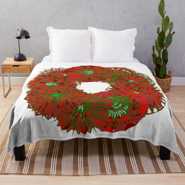 Item preview, Festive red wreath W5 designed and sold by fishpressink.
