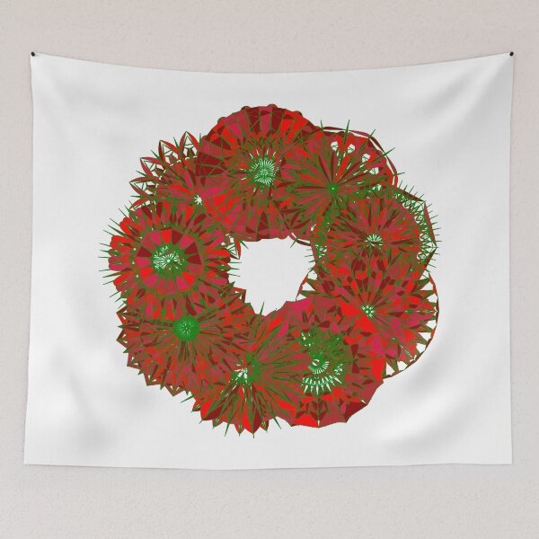 Item preview, Festive red wreath W5 designed and sold by fishpressink.