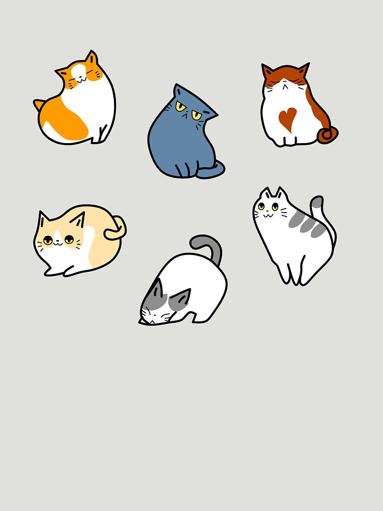 Funny Cats Packs Sticker for Sale by Axel Christian