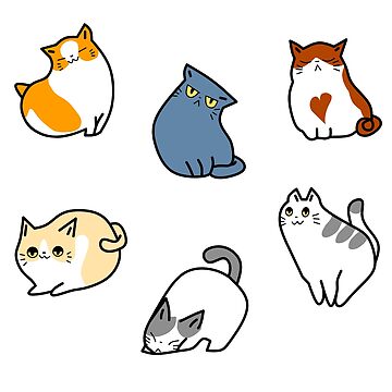 Funny Cats Packs Sticker for Sale by Axel Christian