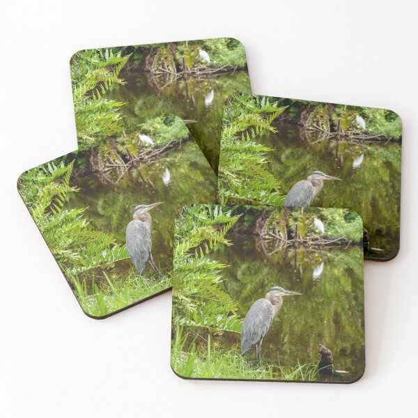 Item preview, Blue Heron in Pond designed and sold by sarahmphoto.