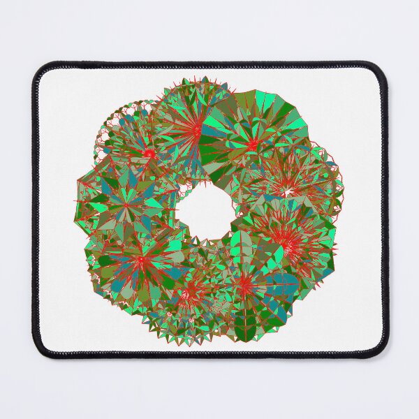 Item preview, Festive green wreath W1 designed and sold by fishpressink.