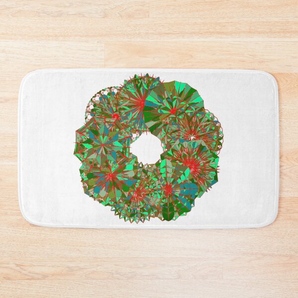 Item preview, Festive green wreath W1 designed and sold by fishpressink.