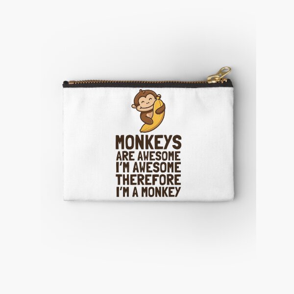 Item preview, Monkeys Are Awesome I'm Awesome Therefore I'm A Monkey  Funny Monkey Day Costume Squad Matching Gifts tees designed and sold by Unicorny-Design.