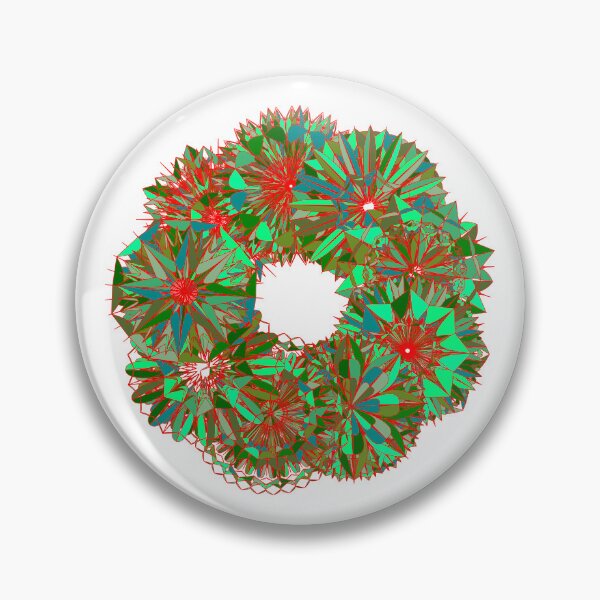 Item preview, Festive green wreath W2 designed and sold by fishpressink.