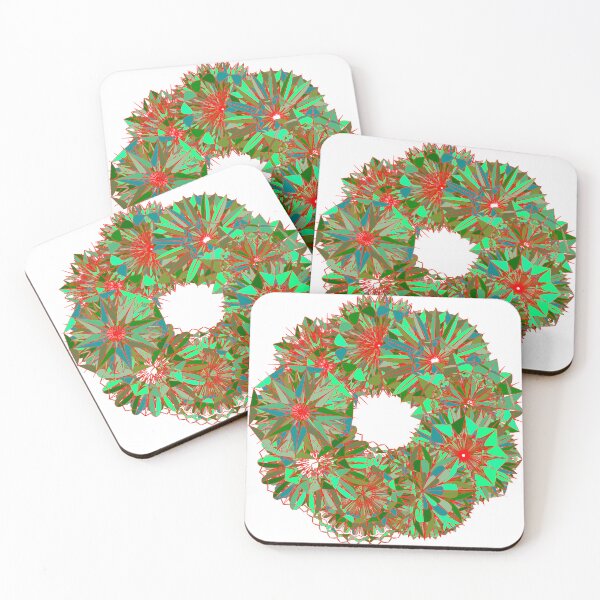 Item preview, Festive green wreath W2 designed and sold by fishpressink.