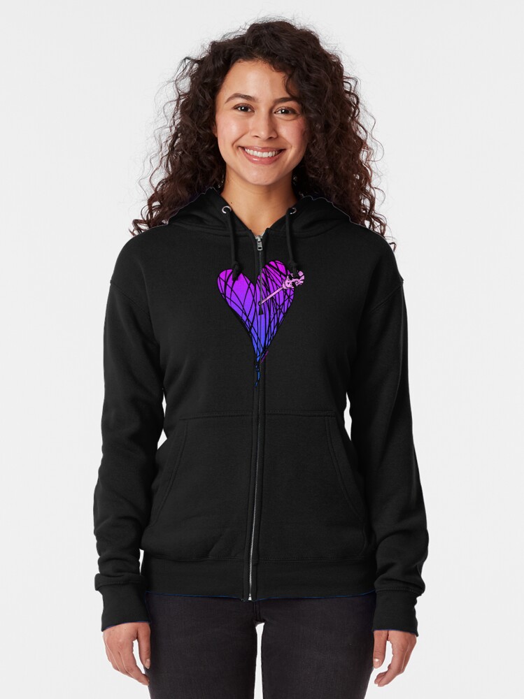 Alternate view of It's Halloween in my Heart - 2017 remix Zipped Hoodie