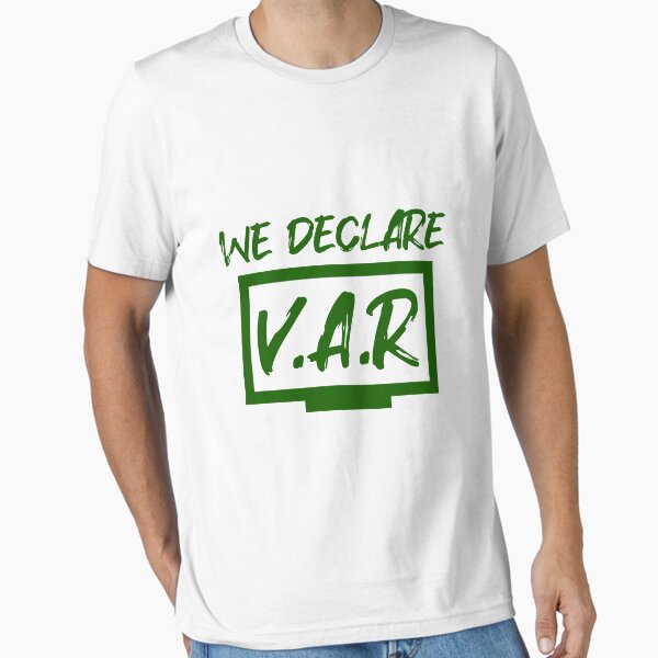 Item preview, We Declare VAR Football (Green) designed and sold by Aerodin.