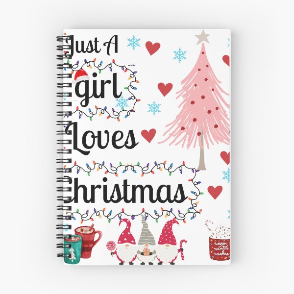 Item preview, Just A Girl Who Likes Christmas graphic designed and sold by Bespoked.