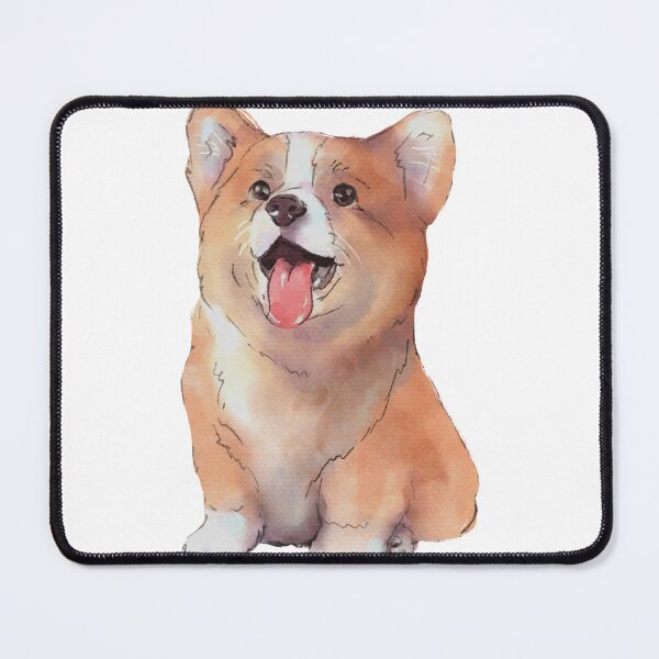 Item preview, Corgi pup sitting designed and sold by ArtInPi.