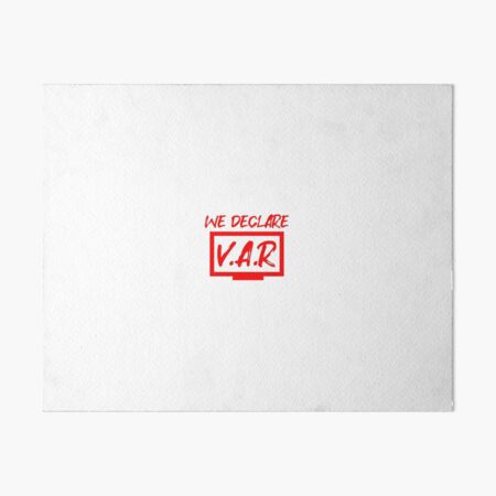 Item preview, We Declare VAR Football (Red) designed and sold by Aerodin.