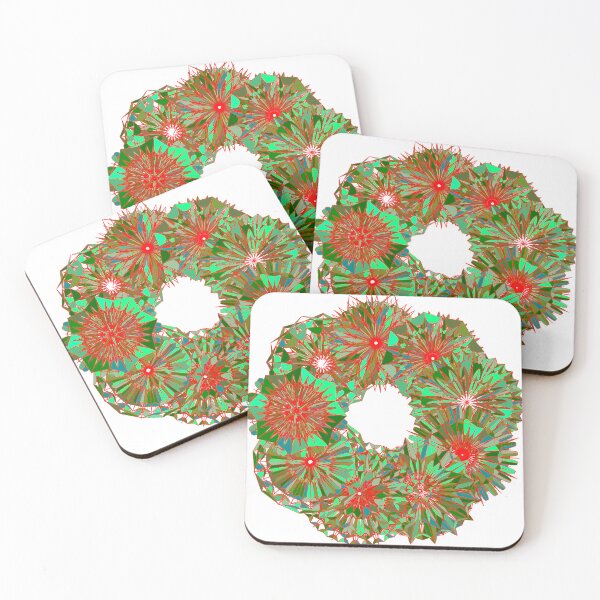 Item preview, Festive green wreath W3 designed and sold by fishpressink.
