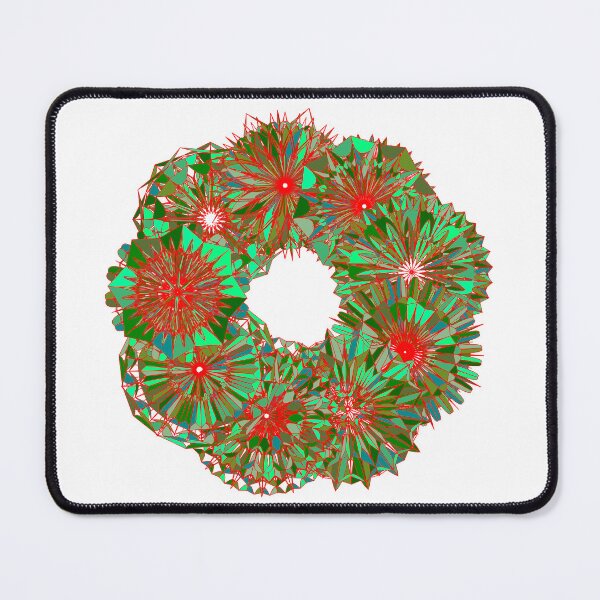 Item preview, Festive green wreath W3 designed and sold by fishpressink.