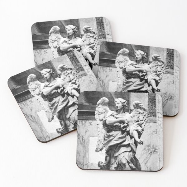 Item preview, Angelic Baroque Italian Statue (Black and White) designed and sold by Sadeshots.