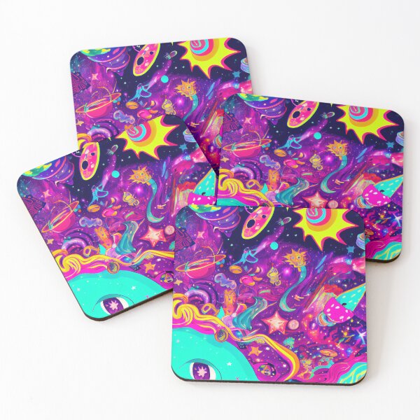 Artikelvorschau, Abstract Psychedelic Trippy Colorful Space Design Digital Painting entworfen und verkauft von CodeAndColors.