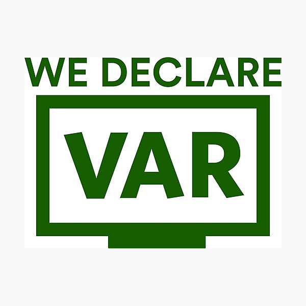 Item preview, We Declare VAR Football (Green) designed and sold by Aerodin.