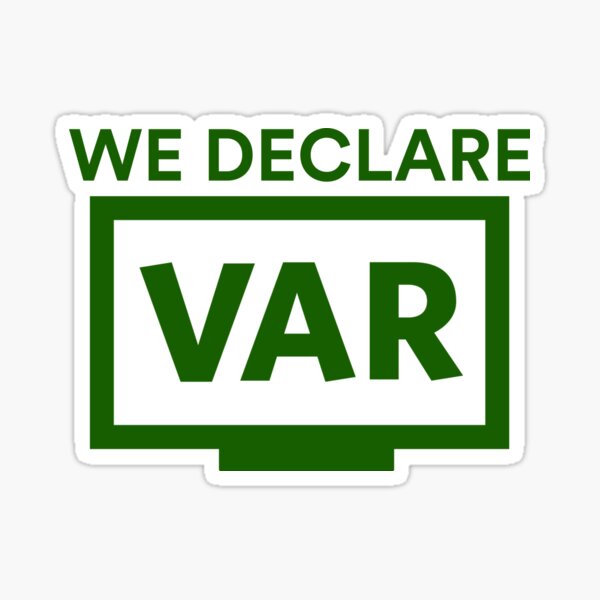 Item preview, We Declare VAR Football (Green) designed and sold by Aerodin.