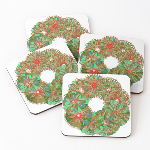 Item preview, Festive green wreath W4 designed and sold by fishpressink.