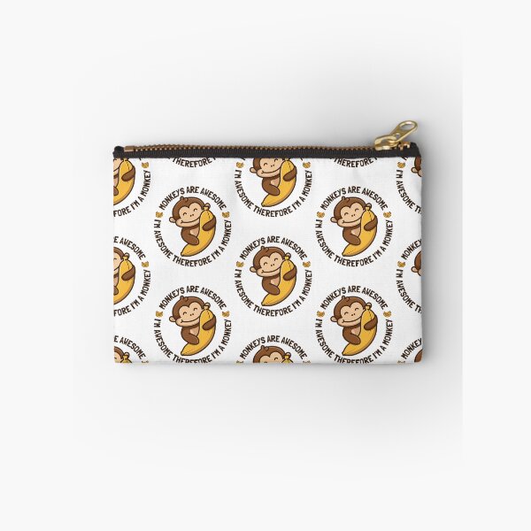 Item preview, Monkeys Are Awesome I'm Awesome Therefore I'm A Monkey  Funny Monkey Day Costume Squad Matching Gifts tees designed and sold by Unicorny-Design.
