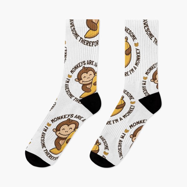Item preview, Monkeys Are Awesome I'm Awesome Therefore I'm A Monkey  Funny Monkey Day Costume Squad Matching Gifts tees designed and sold by Unicorny-Design.