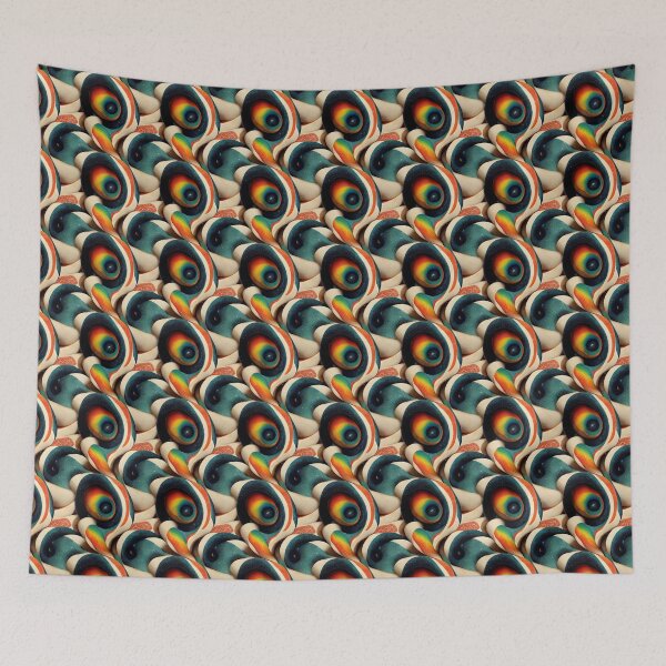 Item preview, Fascinating Psychedelic Pattern, Colorful Trippy Pattern, Psychedelia designed and sold by TreasuryOE.