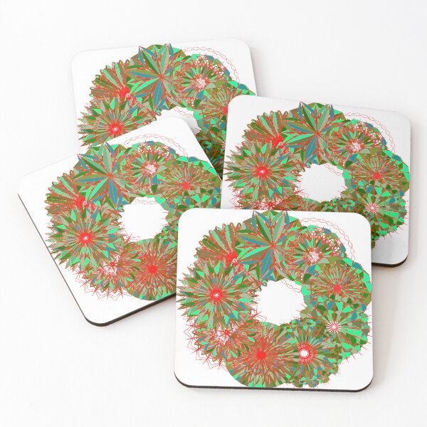 Item preview, Festive green wreath W5 designed and sold by fishpressink.