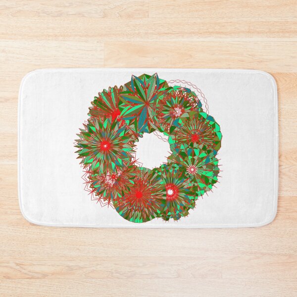 Item preview, Festive green wreath W5 designed and sold by fishpressink.